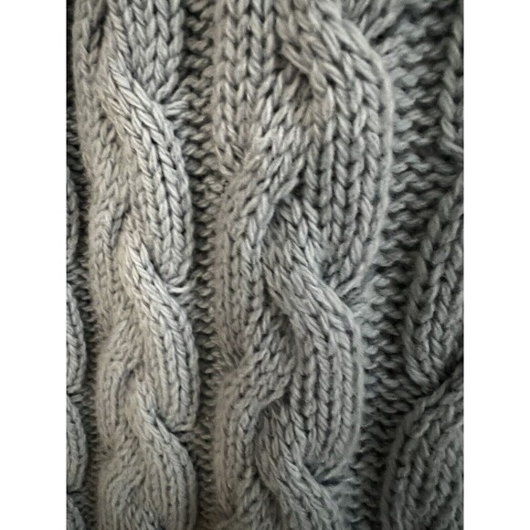 Peregrine Sweater Womens L Blue Cable Knit 100% Merino Wool England Excellent - Picture 3 of 6